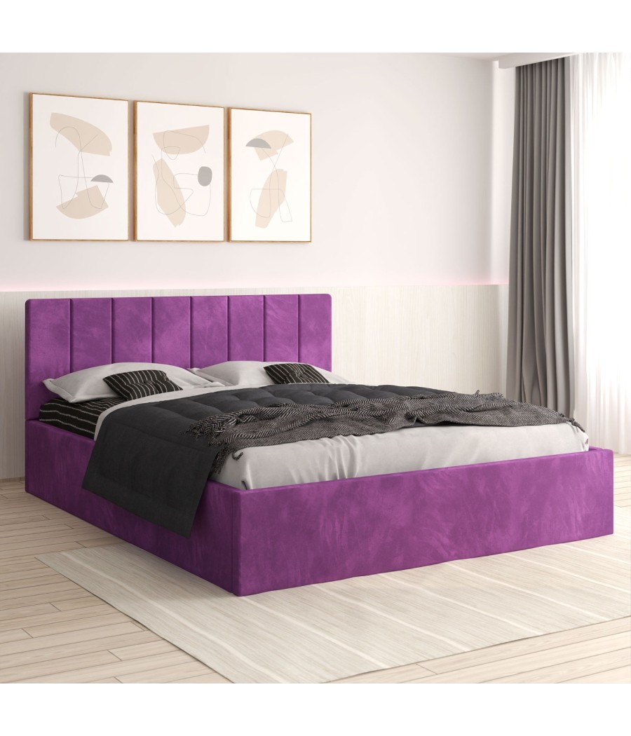 Pat Tapitat Sorin Mov + Saltea Lux Ortopedica