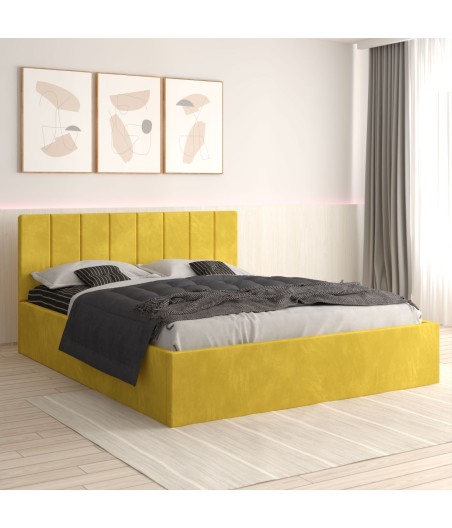 Pat Tapitat Sorin Galben + Saltea Lux Ortopedica