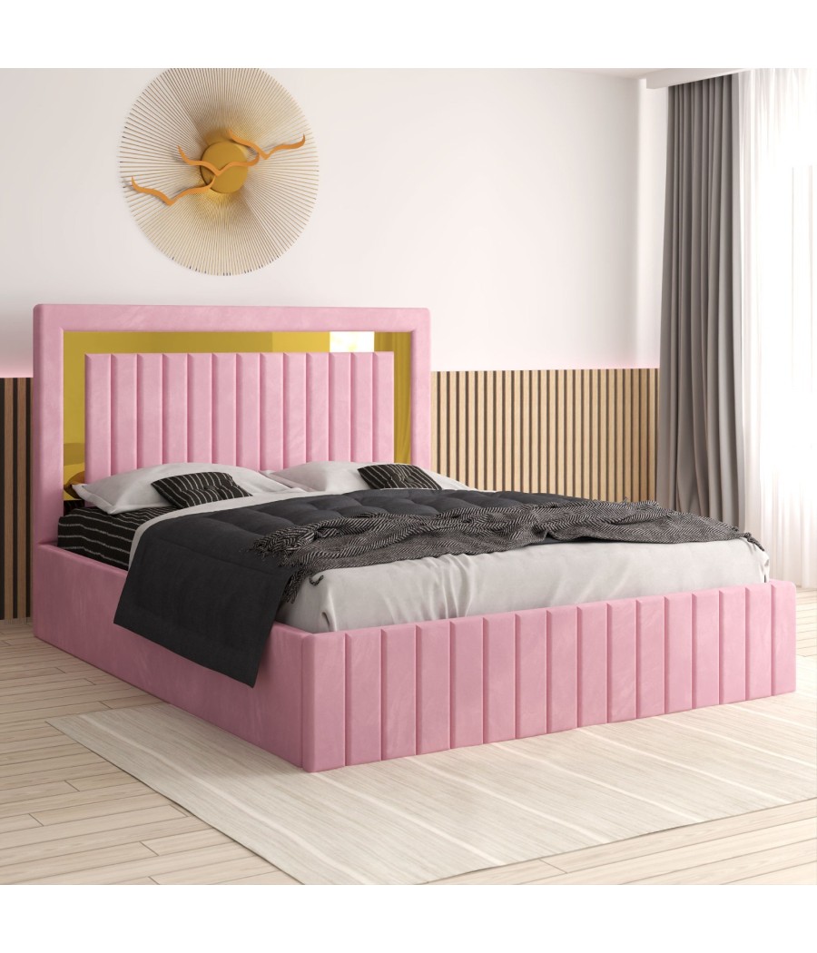 Pat Tapitat Ianis Roz + Saltea Lux Ortopedica