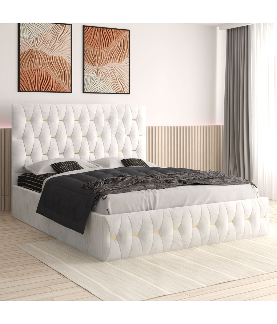 Pat Tapitat Eric Alb + Saltea Lux Ortopedica