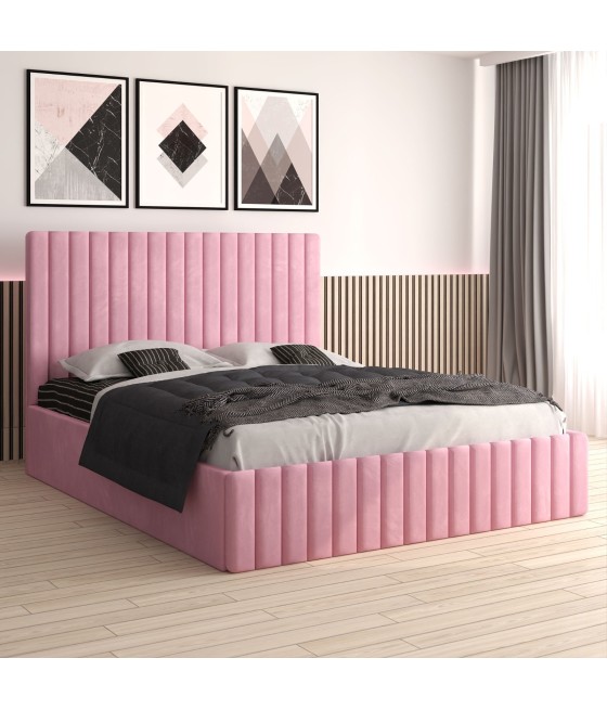 Pat Tapitat Luca Roz+ Saltea Lux Ortopedica