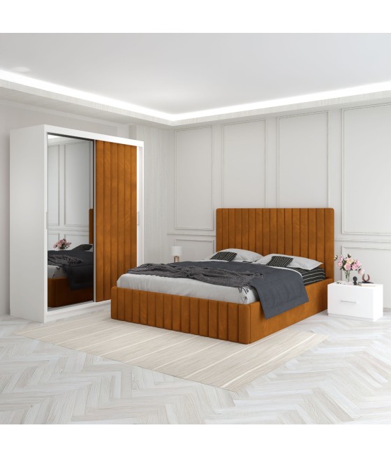 Dormitor Luca Caramiziu Cu Dulap Tapitat