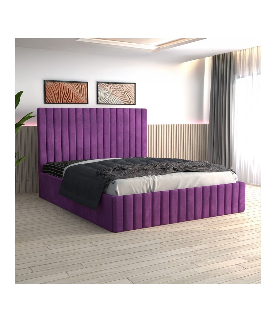 Pat Tapitat Luca Mov+ Saltea Lux Ortopedica Pat Tapitat Luca Mov+ Saltea Lux Ortopedica