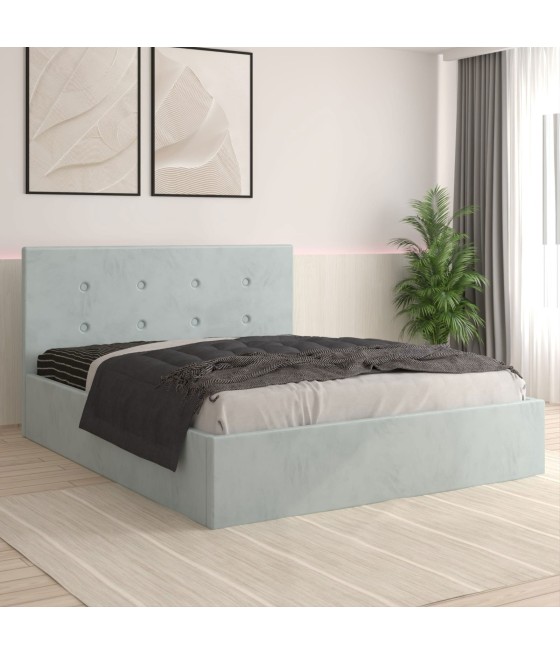 Pat Tapitat Filip Lemon + Saltea Lux Ortopedica