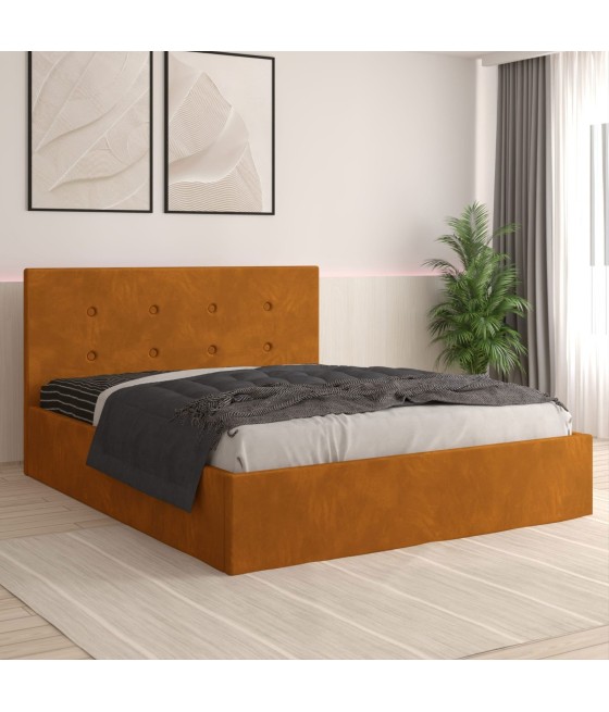 Pat Tapitat Filip Caramiziu + Saltea Lux Ortopedica