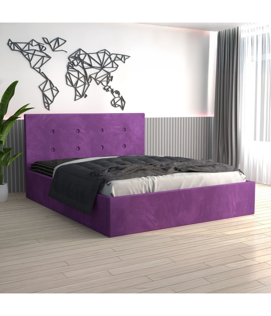 Pat Tapitat Filip Mov + Saltea Lux Ortopedica