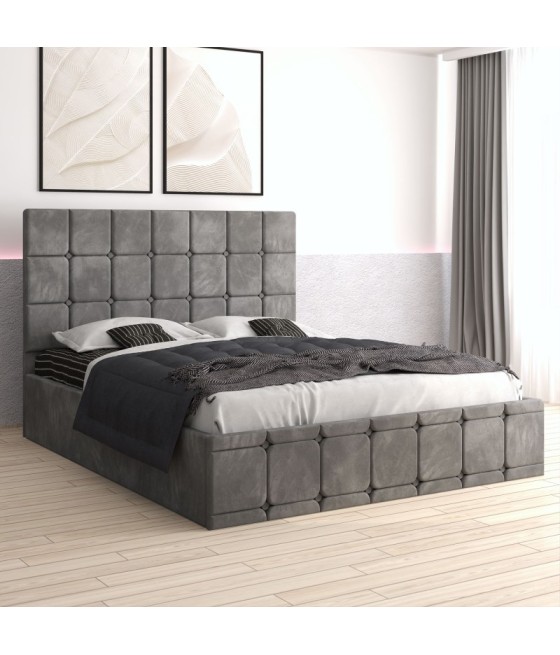 Pat Ven03 Gri + Saltea Lux Ortopedica