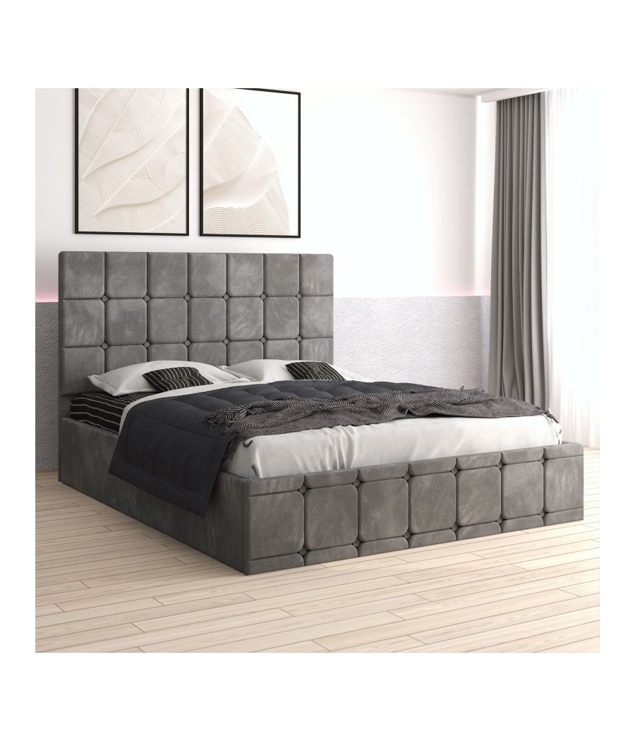 Pat Ven03 Gri + Saltea Lux Ortopedica