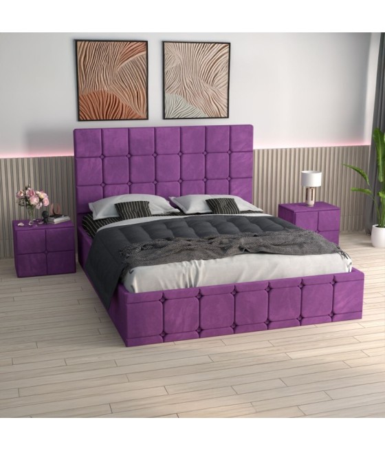 Pat Ven03 Mov+Noptiere Tapitate+ Saltea Lux Ortopedica