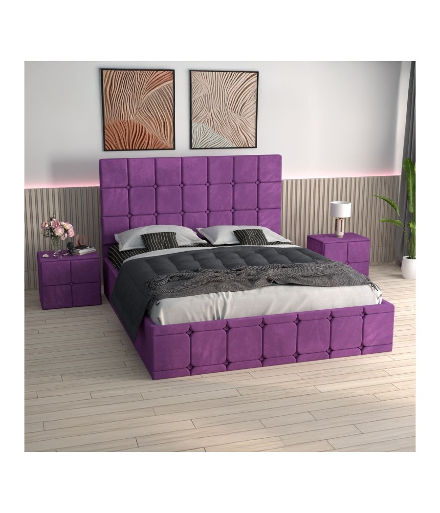 Pat Ven03 Mov+Noptiere Tapitate+ Saltea Lux Ortopedica