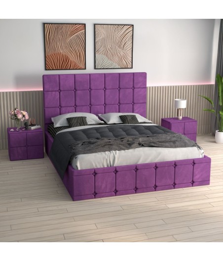 Pat Ven03 Mov+Noptiere Tapitate+ Saltea Lux Ortopedica