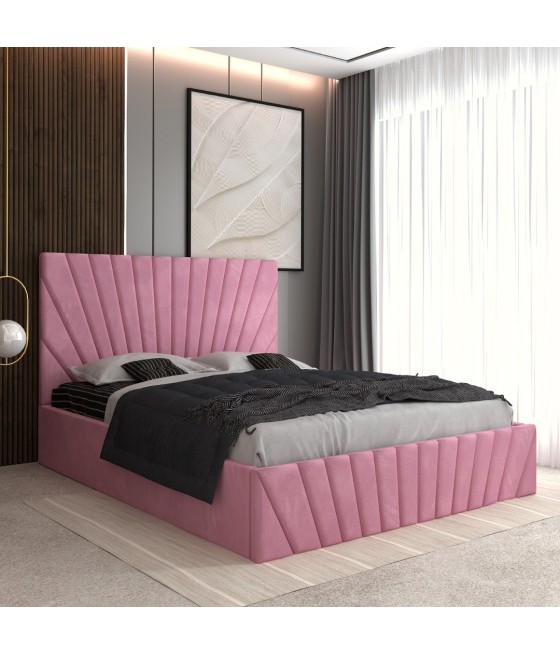 Pat Tapitat Toma Roz + Saltea Lux Ortopedica