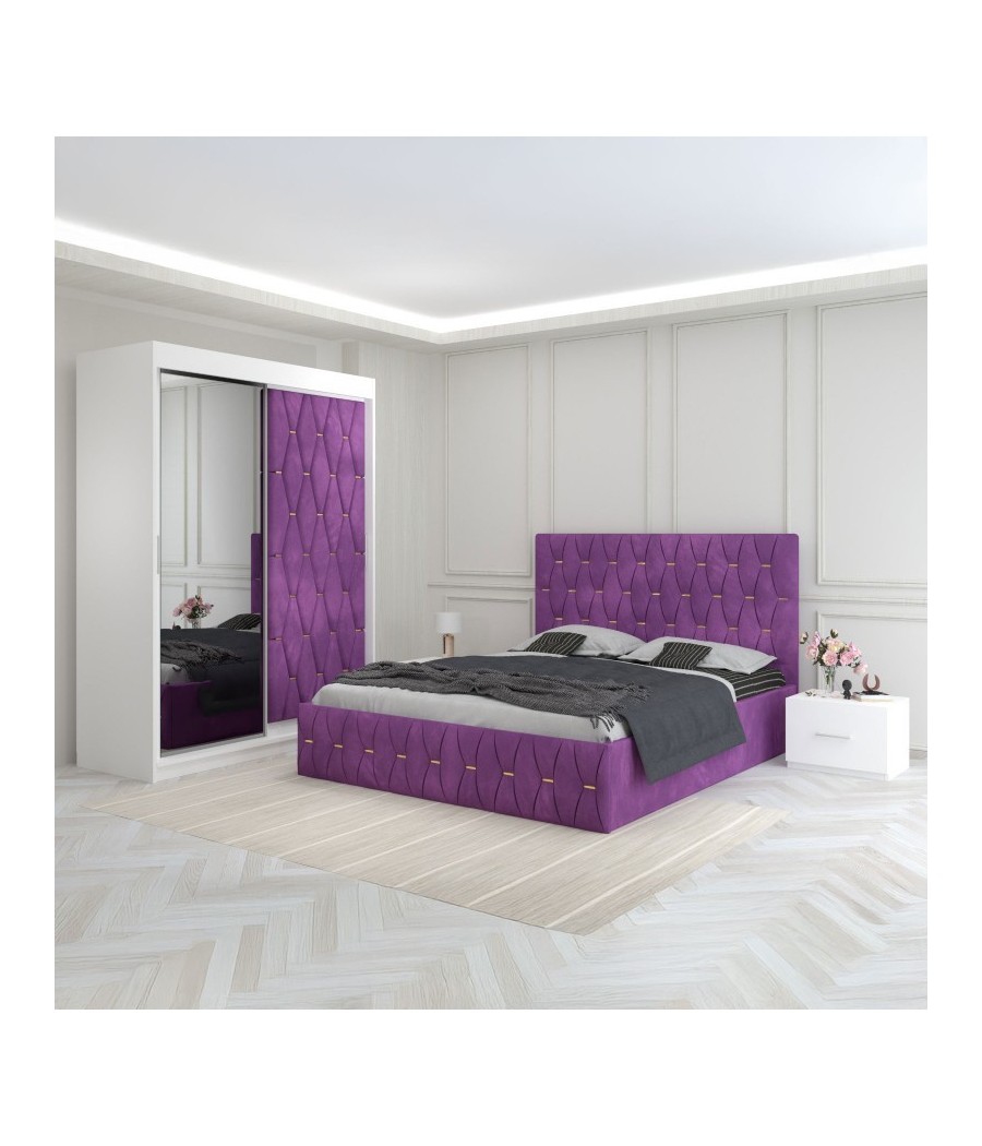 Dormitor Eric Mov Cu Dulap Tapitat