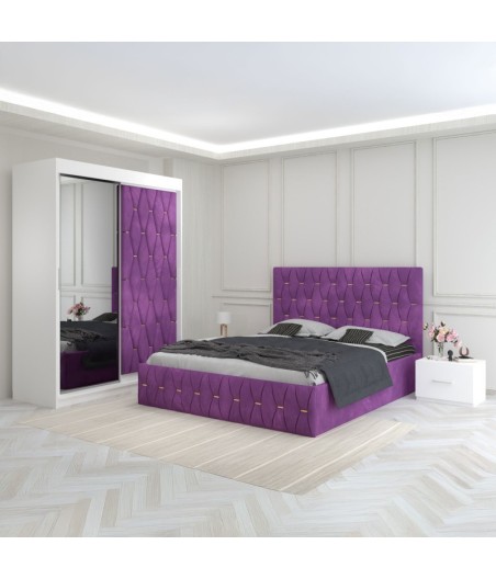 Dormitor Eric Mov Cu Dulap Tapitat