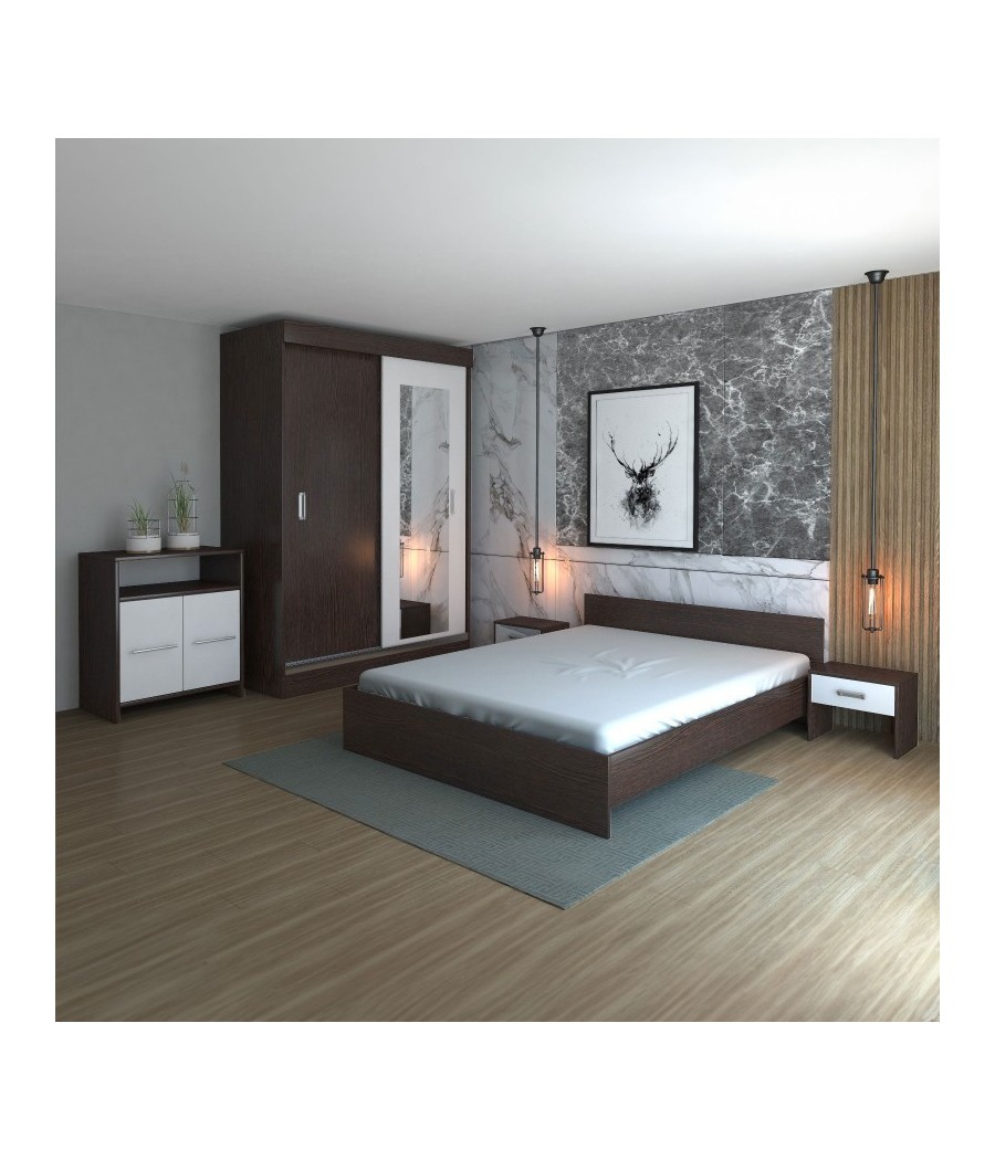 Dormitor Ines Wenge  + Comoda