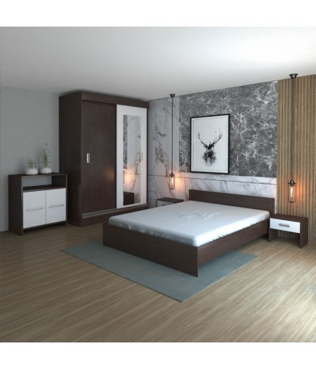 Dormitor Ines Wenge  + Comoda