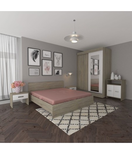 Dormitor Ines Sonoma + Comoda