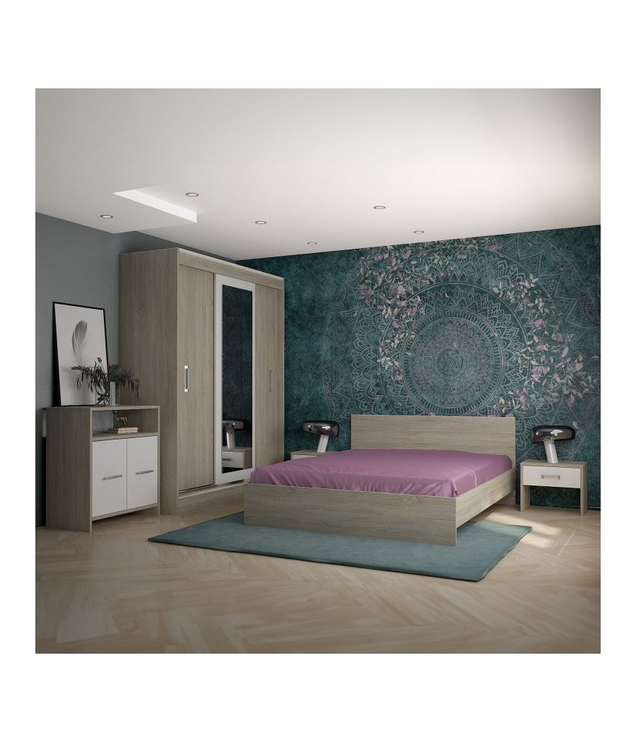 Dormitor Bianca Sonoma + Comoda