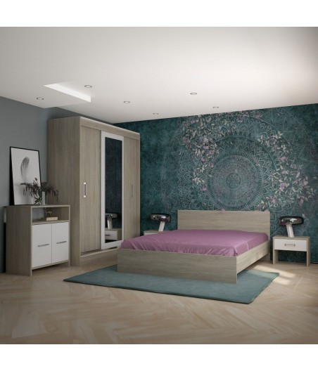 Dormitor Bianca Sonoma + Comoda