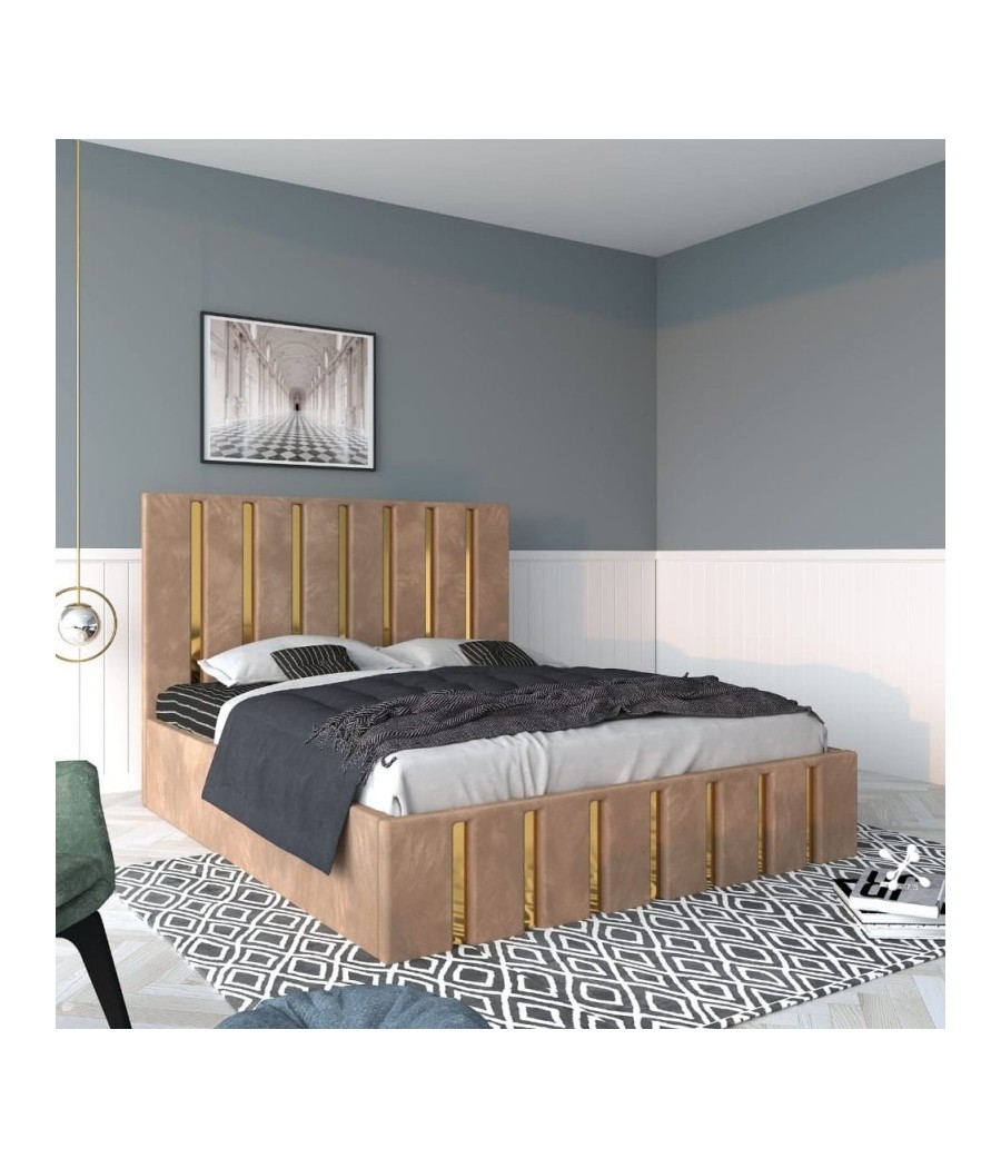 Pat Tapitat Mexic Crem + Saltea 20cm Grosime