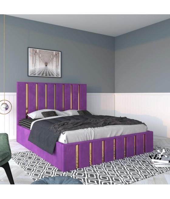 Pat Tapitat Mexic Mov + Saltea 20cm Grosime