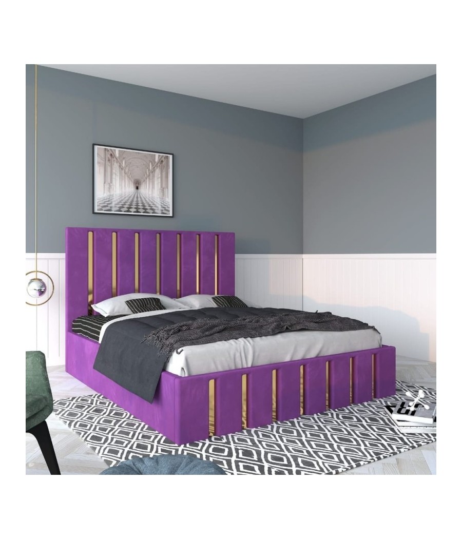 Pat Tapitat Mexic Mov + Saltea 20cm Grosime