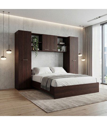 Dormitor Giulia, 4 Piese, Culoare Wenge