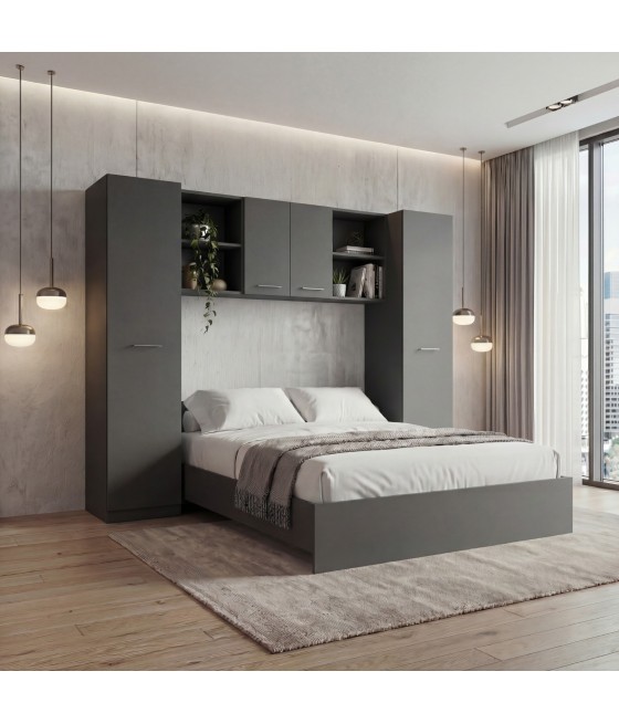 Dormitor Giulia, 4 Piese, Culoare Gri