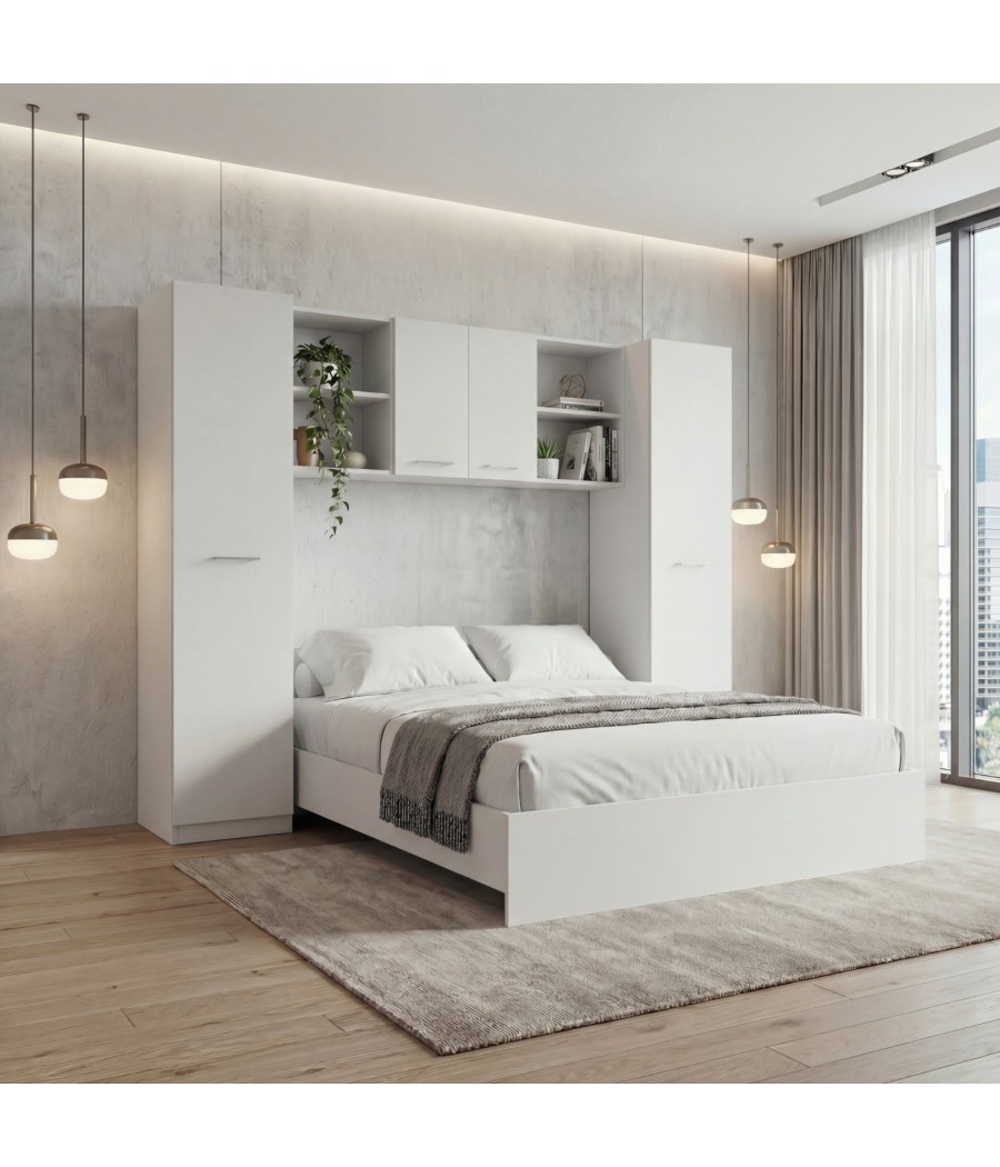 Dormitor Giulia, 4 Piese, Culoare Alb