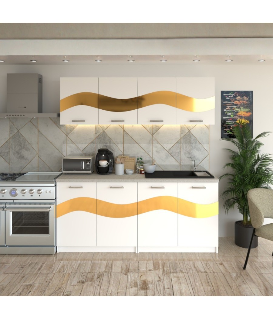 Bucatarie Armonia Alb ( Gold )