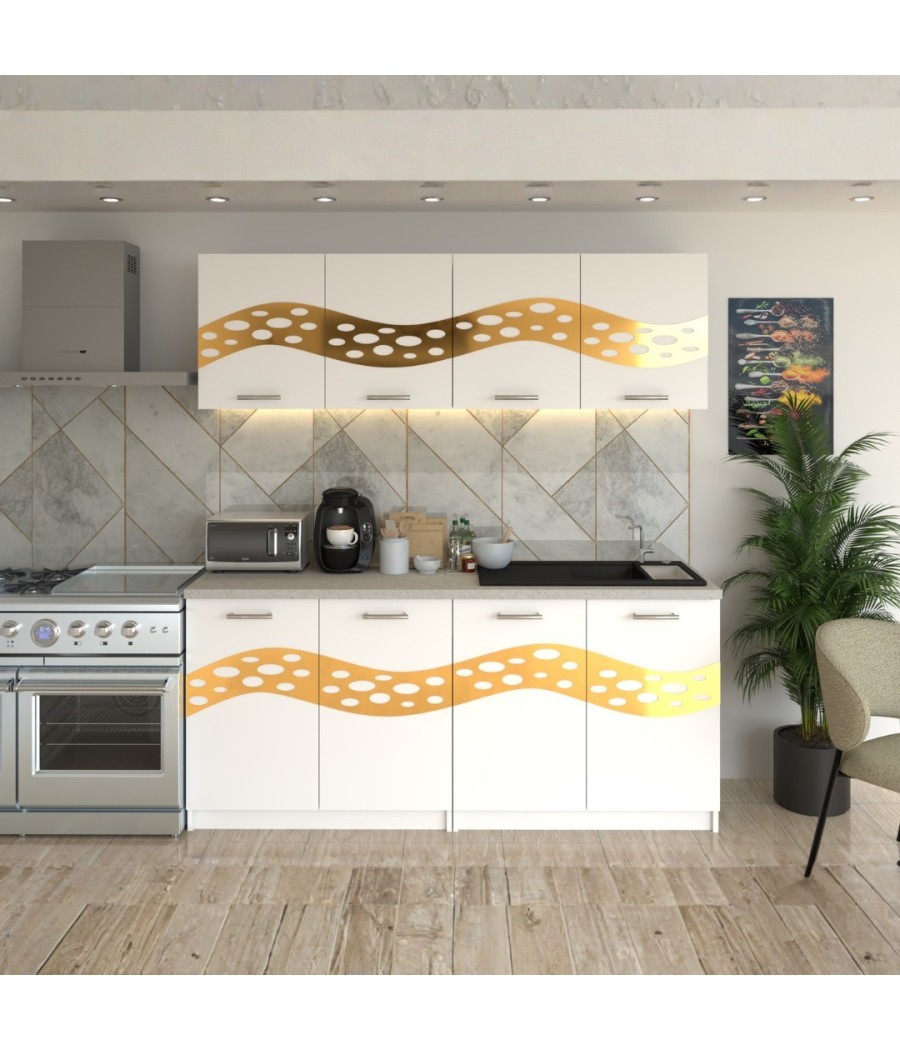 Bucatarie Melissa Alb ( Gold )