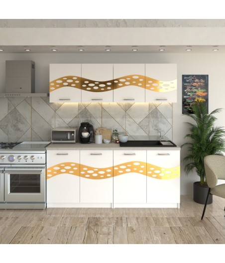 Bucatarie Melissa Alb ( Gold )