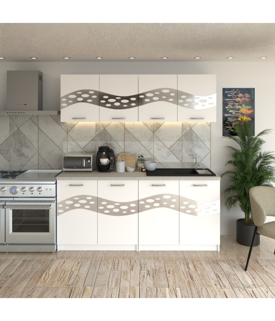 Bucatarie Melissa Alb ( Silver )