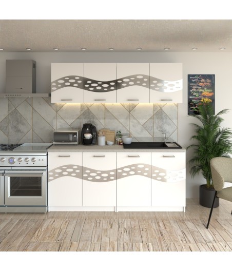 Bucatarie Melissa Alb ( Silver )