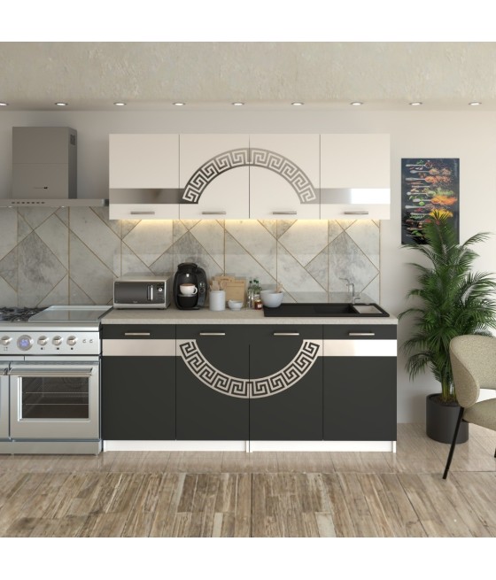 Bucatarie Verona Alb cu Gri ( Silver )