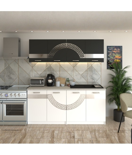 Bucatarie Verona Gri cu Alb ( Silver )