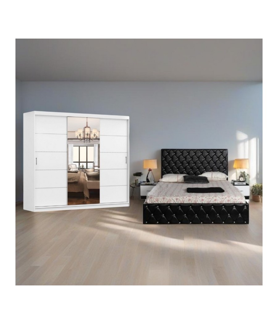 DORMITOR DAVID - ALB/NEGRU