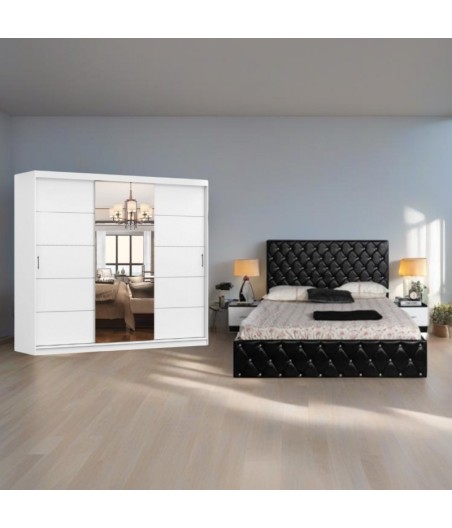 DORMITOR DAVID - ALB/NEGRU