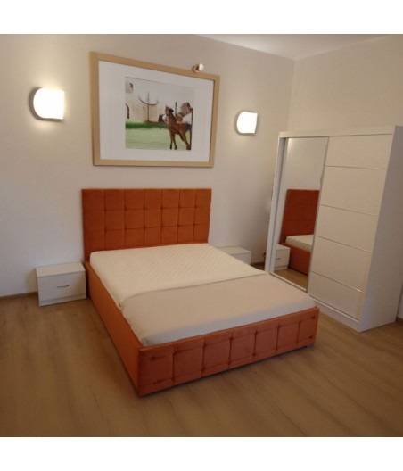 Dormitor Ven03 Alb Caramiziu