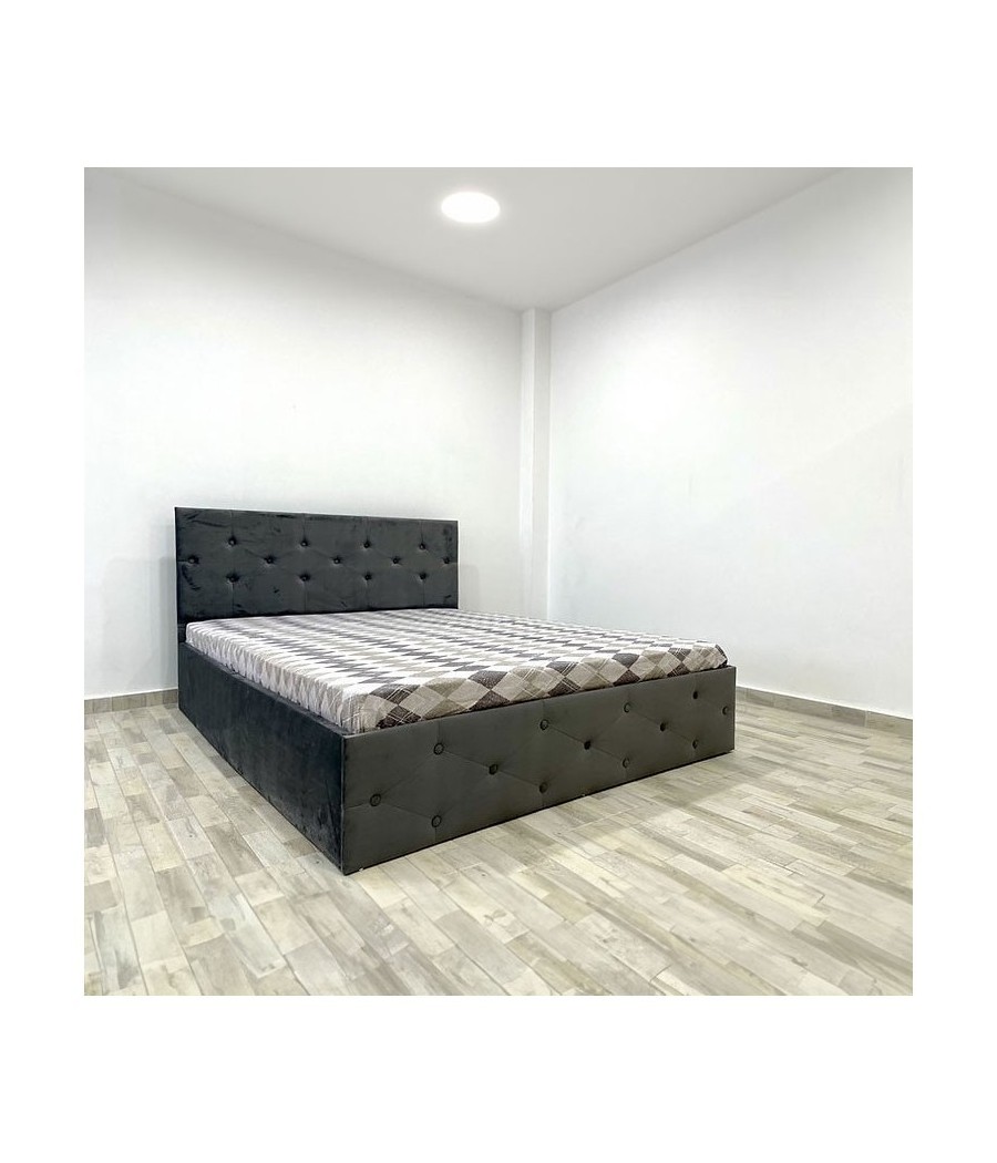 Pat Tapitat Paris Gri Catifea 160x200  FARA SALTEA