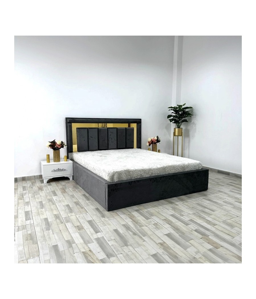 PAT VEN 07 GRI + 2 NOPTIERE VIENA ALB + SALTEA 160X200
