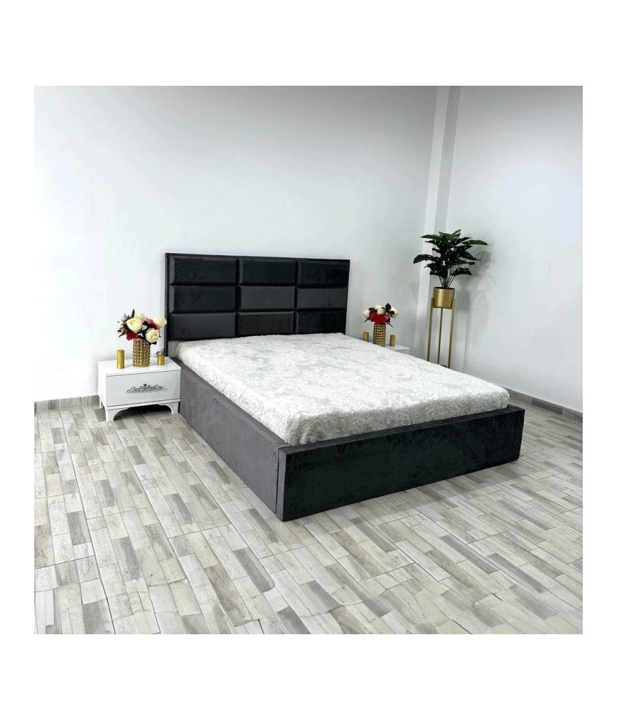 PAT VEN 09 GRI + 2 NOPTIERE VIENA ALB + SALTEA 160X200