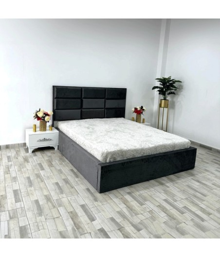 PAT VEN 09 GRI + 2 NOPTIERE VIENA ALB + SALTEA 160X200