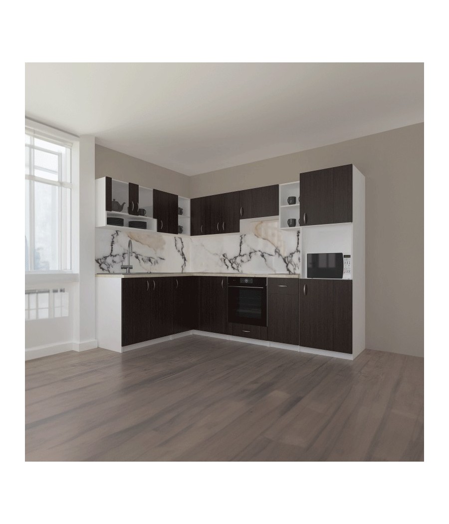 Bucatarie Pe Colt Roza  180 X 270cm