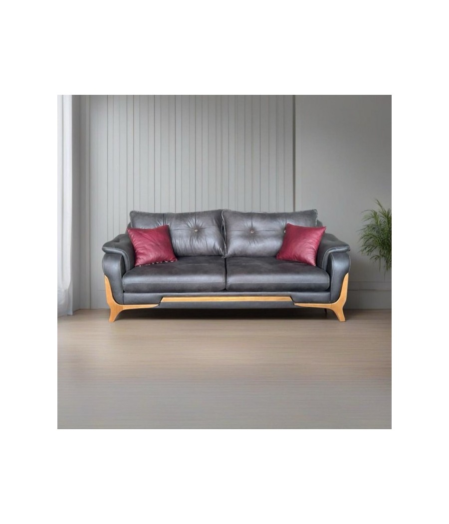 Canapea COD 13 fara fotolii cu spatar rabatabil Gri petrol