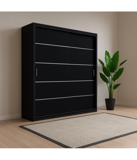 Dulap OTTO Negru 220cm - Fara Oglinda