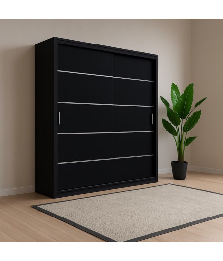 Dulap OTTO Negru 220cm - Fara Oglinda