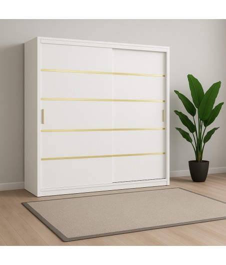 Dulap OTTO Alb 220cm - Fara Oglinda