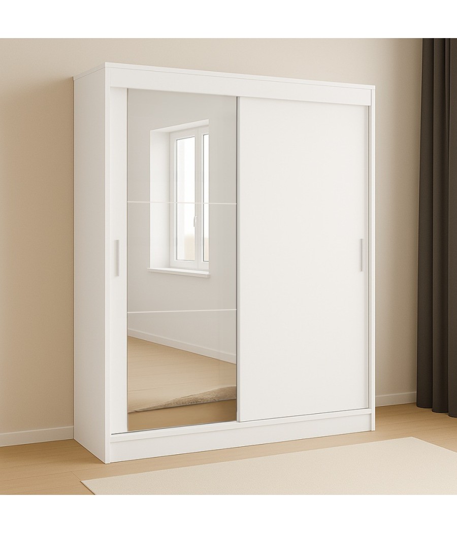 Dulap Dante Alb cu Oglinda