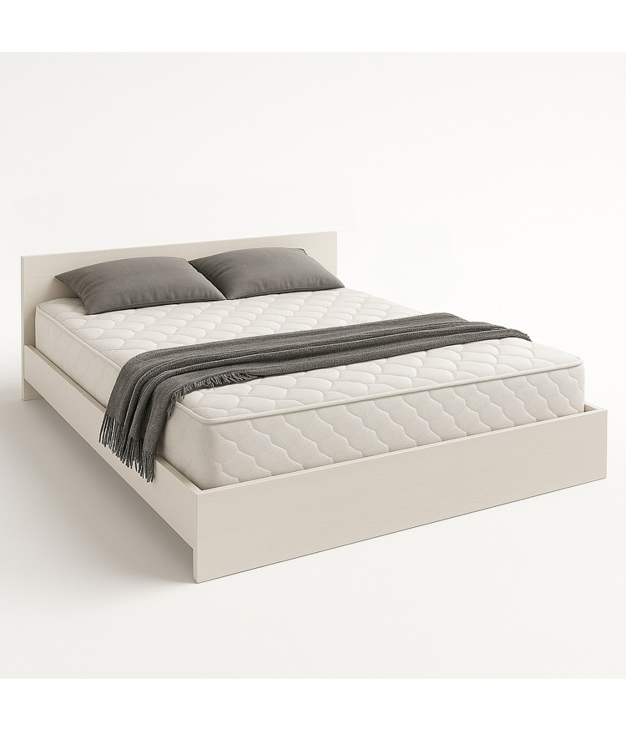 Pat Hera Alb 160x200 + Saltea Lux Ortopedica 160x200